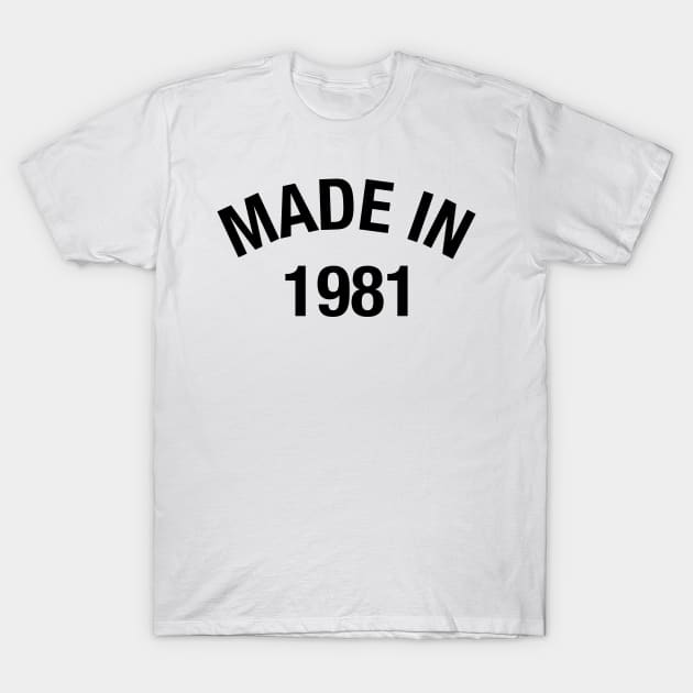 1981 T-Shirt by eyesblau